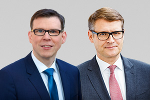 Florian Graf, Fraktionsvorsitzender, und Stephan Lenz, verfassungsschutzpol. Sprecher